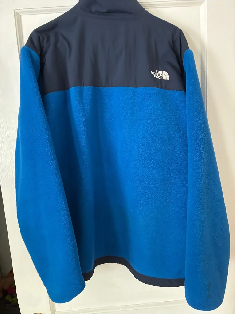 The North Face Blue and Gray Fleece Jacket